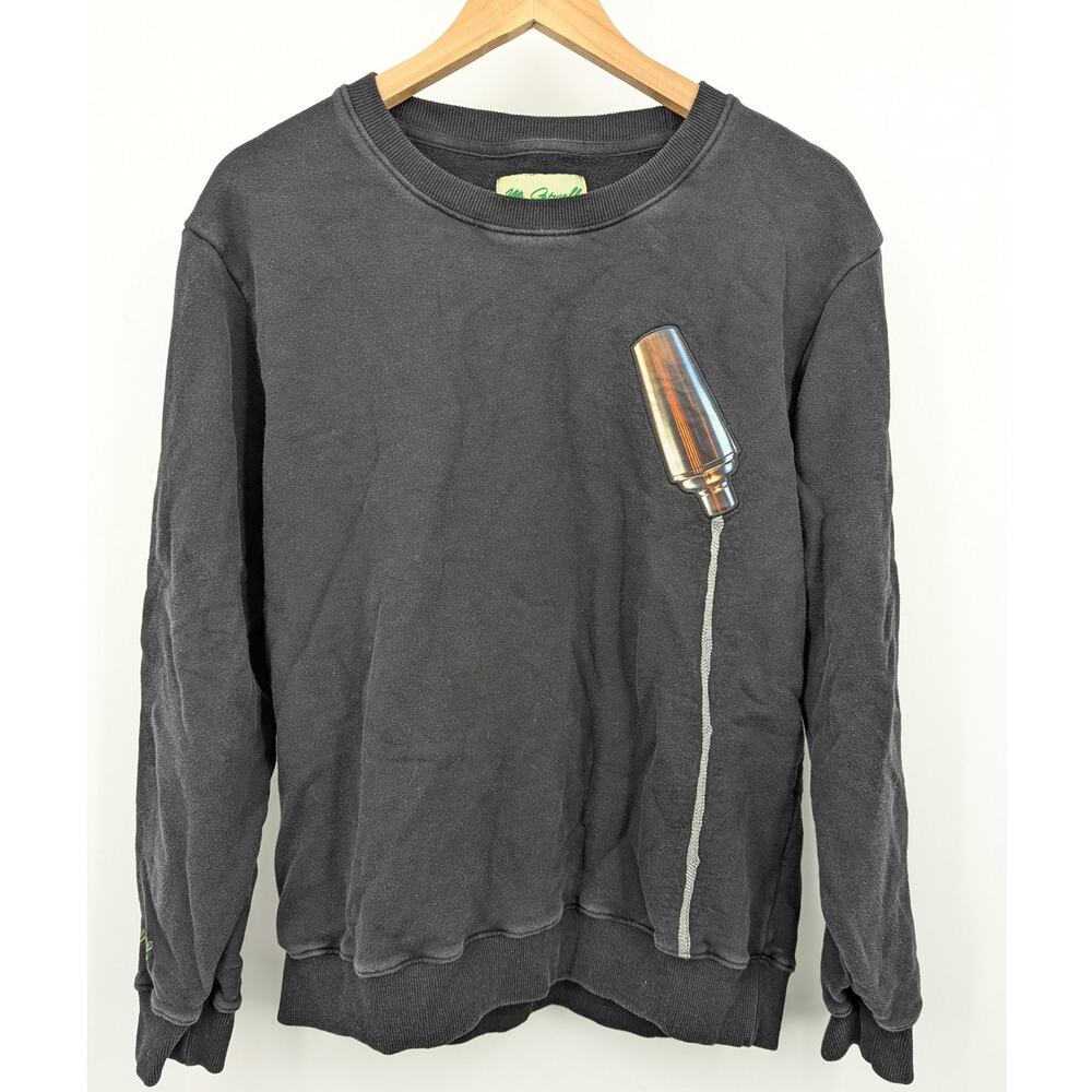 Mr. Eatwell Appreciate You Black Crewneck Sweatshirt Size M Graphic Streetwear